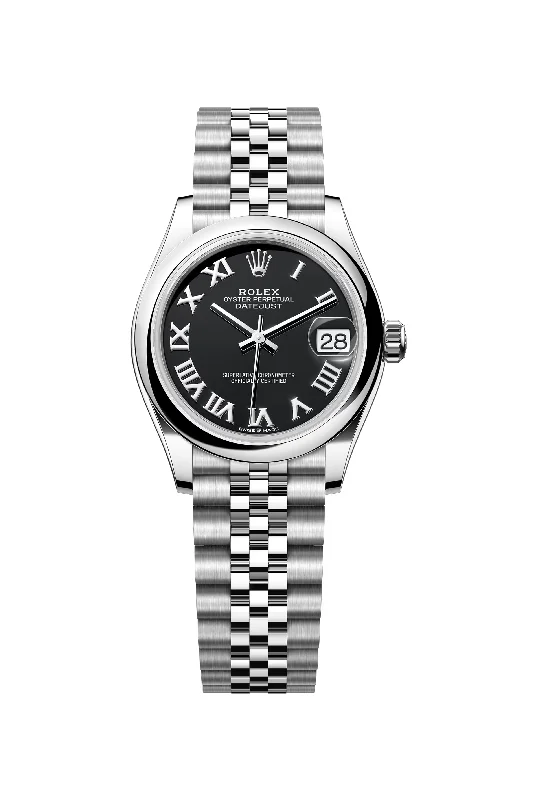 Retro-Inspired Quartz Watches for Retro LoversRolex Watch Datejust 31mm Oystersteel Domed Bezel, Bright Black Roman Dial, Jubilee Bracelet 278240-0002