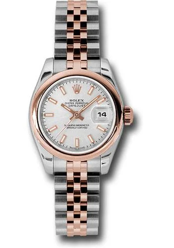 Budget-Friendly Quartz Watches for StudentsRolex Steel and Everose Gold Rolesor Lady Datejust 26 Watch - Domed Bezel - Silver Index Dial - Jubilee Bracelet - 179161 sij