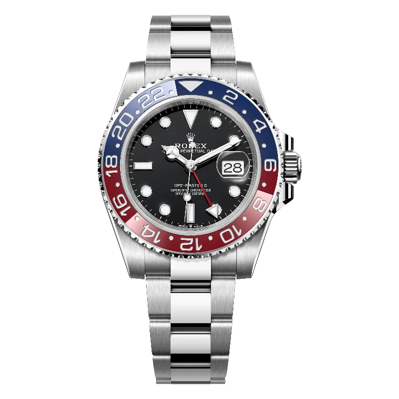 Watches with Skeletonized Hands for a Modern TwistRolex GMT-Master II Pepsi 40mm 126710BLRO-0002 Oyster Bracelet, Worn 2023