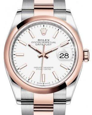 Budget-Friendly Quartz Watches for StudentsRolex Datejust 36 Rose Gold/Steel White Index Dial & Domed Bezel Oyster Bracelet 126201