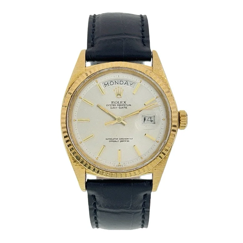 Casual Watches for Weekend OutingsRolex Day-Date 18k Yellow Gold Silver Color Dial 36mm Automatic Men’s Watch 1803