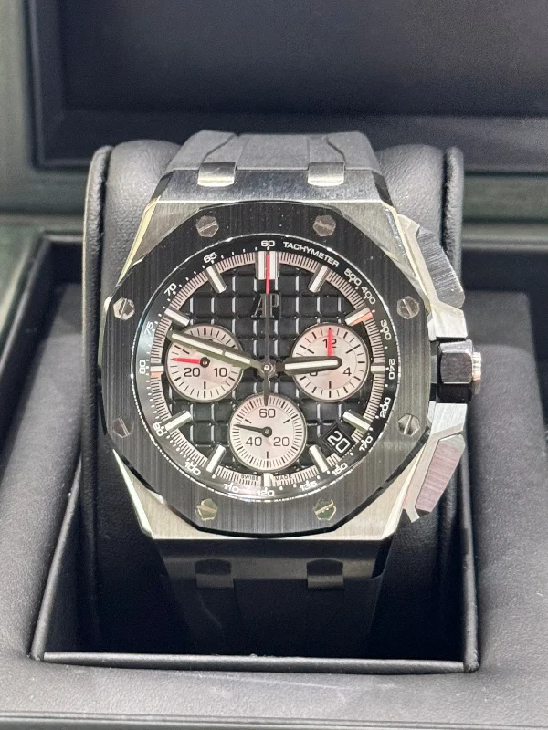 Stainless Steel Mesh Strap Watches for a Sleek Look2022 Audemars Piguet Royal Oak Offshore Chronograph 26420SO