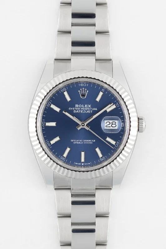 Titanium Cased Watches for Lightweight ComfortRolex Datejust 41mm Blue Dial