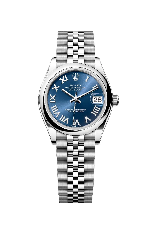 Outdoor Adventure Watches with CompassRolex Watch Datejust 31mm Oystersteel Domed Bezel, Bright Blue Roman Dial, Jubilee Bracelet 278240-0018