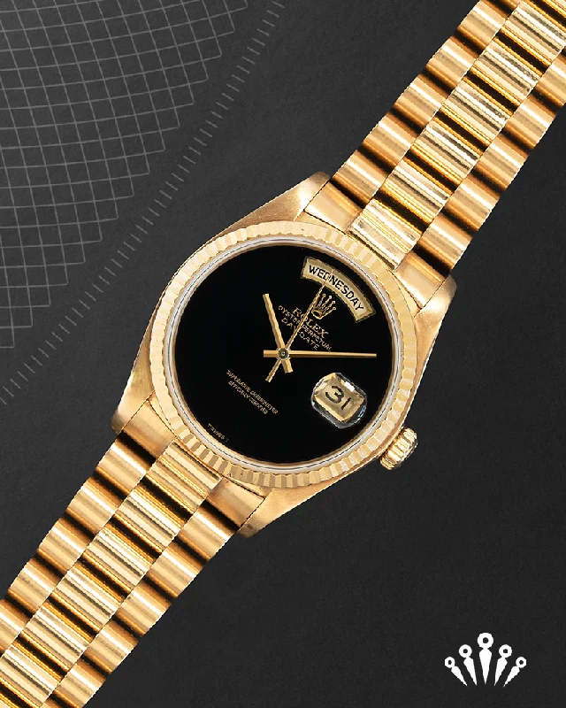 Watches with Multiple Time Zone DisplaysRolex Day-Date Onyx Dial