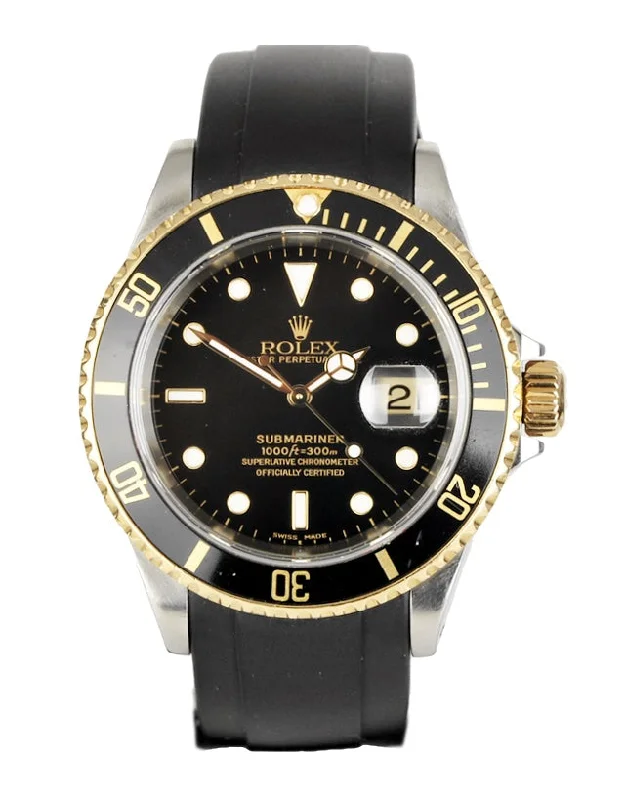 Men’s Watches with Date Display WindowRolex Submariner Stainless Steel & Yellow Gold Men's Watch