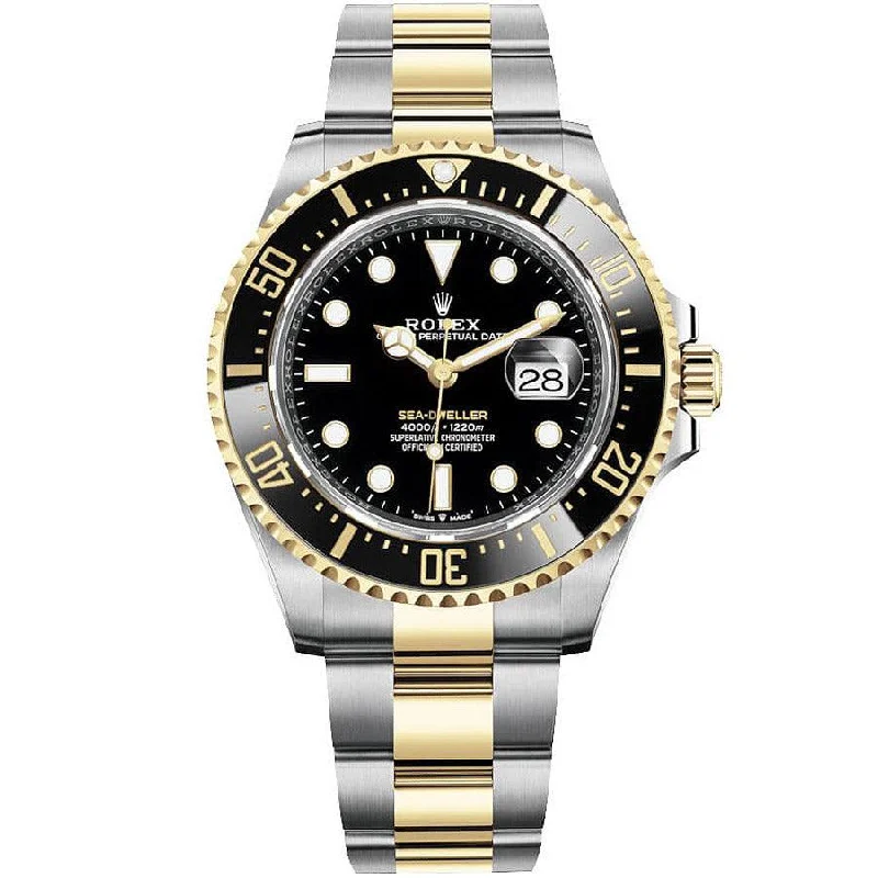 Watches with Luminous Markers for Night VisibilityRolex Sea-Dweller 43mm 126603 Black Dial