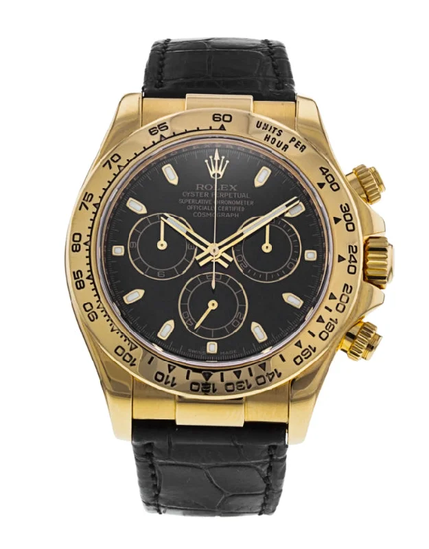 Watches with Rose Gold Plated Cases for a Feminine TouchRolex Oyster Perpetual Cosmograph Daytona Yellow Gold Men's Watch