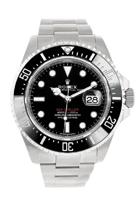 Watches with Matte Finish Cases for a Sophisticated LookRolex Sea Dweller Black Dial Stainless Steel Mens Watch 126600