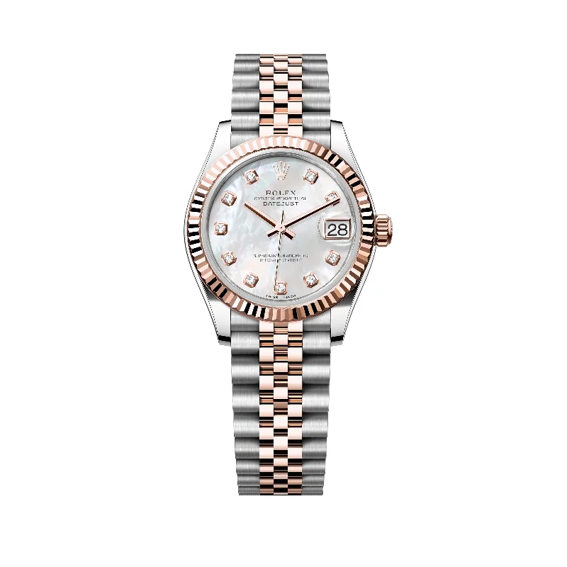 Men’s Watches with Date Display WindowRolex Lady Datejust 26mm 179171 Rose Gold, White Mother of Pearl MOP Diamond Dial, Worn 2010