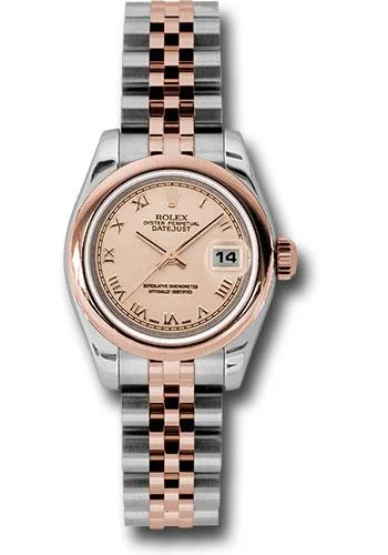 Diamond-Encrusted Luxury Watches for Special OccasionsRolex Steel and Everose Gold Rolesor Lady Datejust 26 Watch - Domed Bezel - Pink Champagne Roman Dial - Jubilee Bracelet - 179161 prj