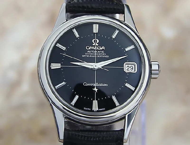 Watches with Baton-Style Hands for a Classic LookOmega Constellation Piepan 14393 61 SC Watch