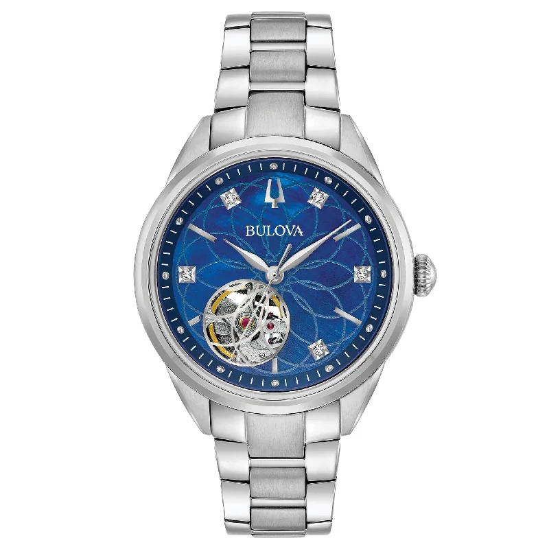 Watches with Skeletonized Hands for a Modern TwistBulova Sutton Lady Automatic