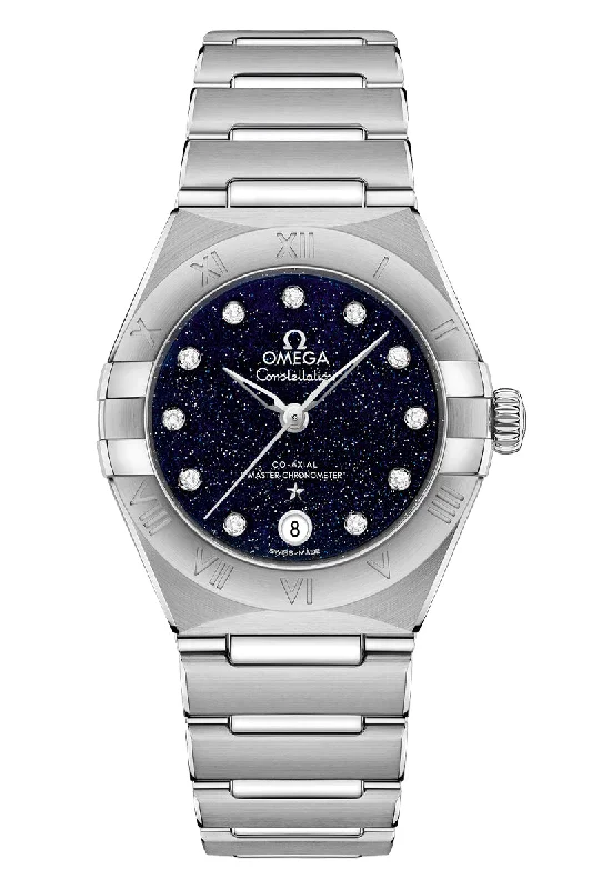 Watches with Multiple Time Zone DisplaysOmega Constellation Diamonds 131.10.29.20.53.001