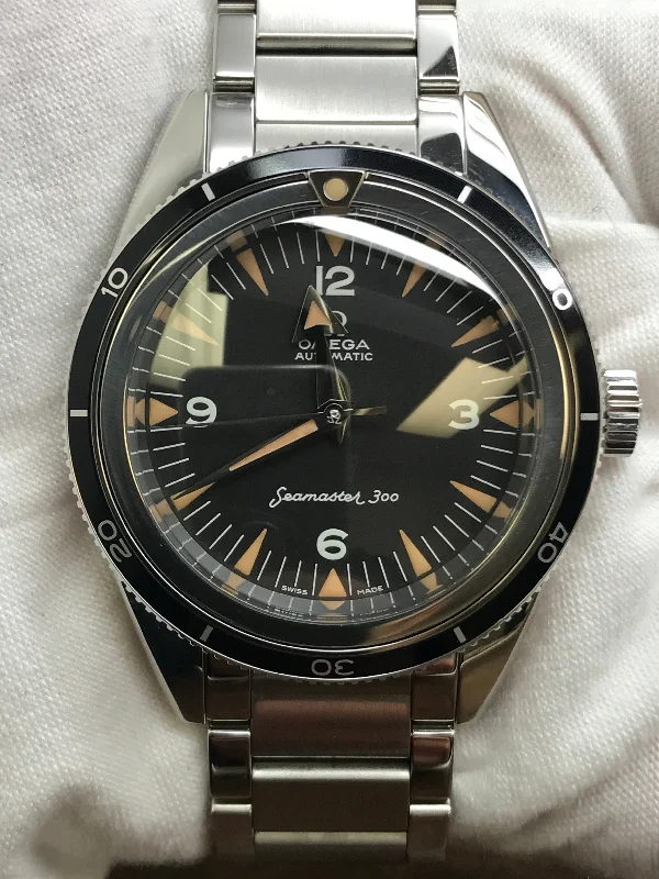 Watches with Power Reserve Indicator (for mechanical)Omega Seamaster 300m 1957 Trilogy L.E 234.10.39.20.01.001 Black Dial Automatic Men's Watch