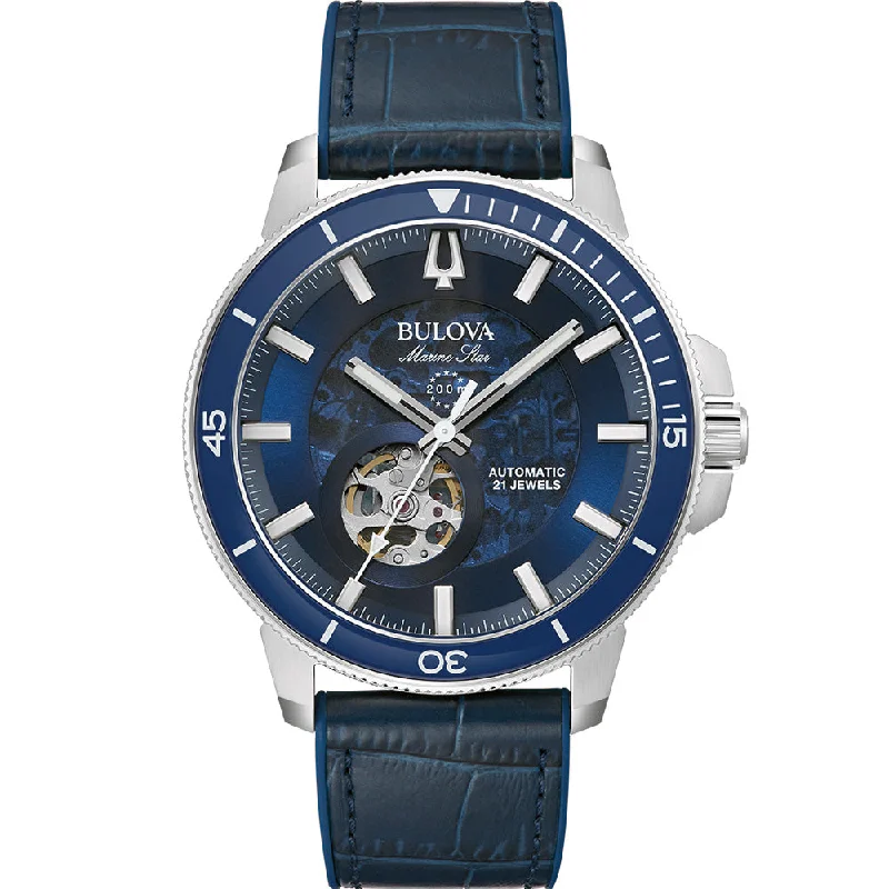 Watches with Matte Finish Cases for a Sophisticated LookBulova Marine Star 96A291 Automatic