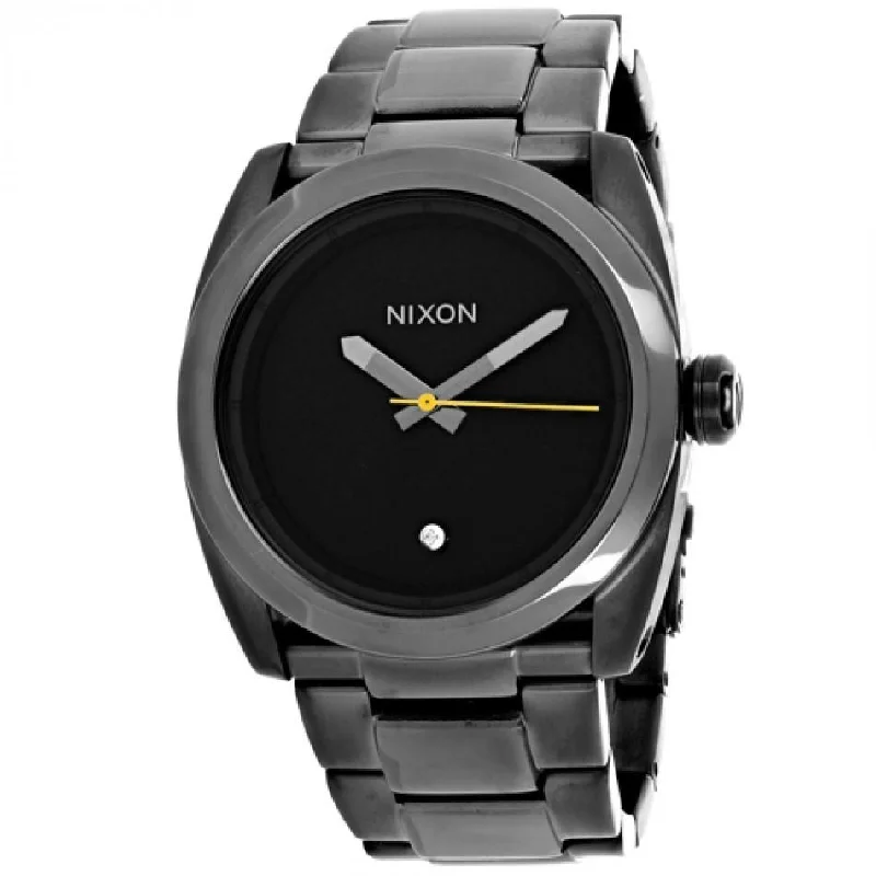 Digital Watches with Timer FunctionNixon Men's A507-131 Kingpin Black Stainless Steel Watch