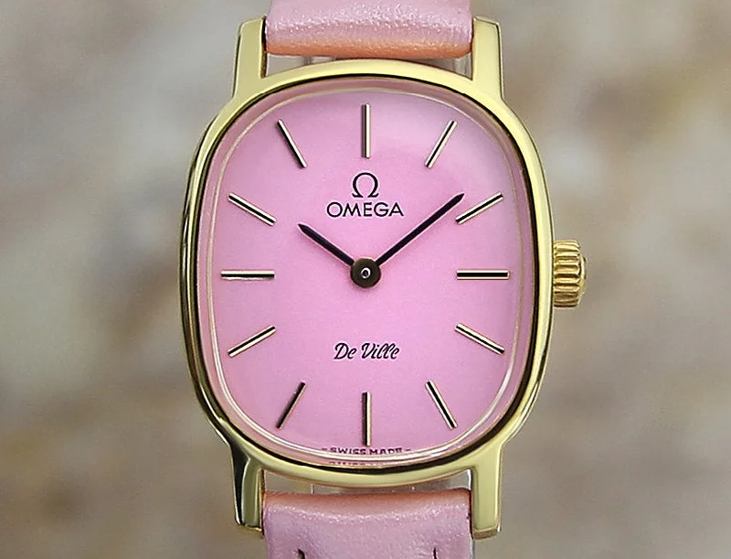 Stainless Steel Bracelet Watches for DurabilityOmega DeVille Pink Ladies Watch