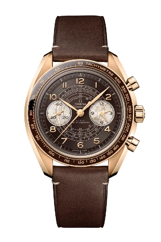 Mechanical Watches with Hand-Winding MechanismOmega Speedmaster Chronoscope Master Chronometer Bronze Gold 329.92.43.51.10.001