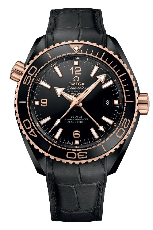 Stainless Steel Mesh Strap Watches for a Sleek LookOmega Seamaster Planet Ocean 600M Chronometer GMT 215.63.46.22.01.001