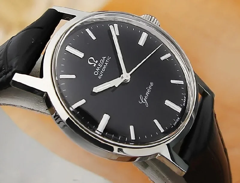 Watches with Baton-Style Hands for a Classic LookOmega Geneve 35mm Men's Watch