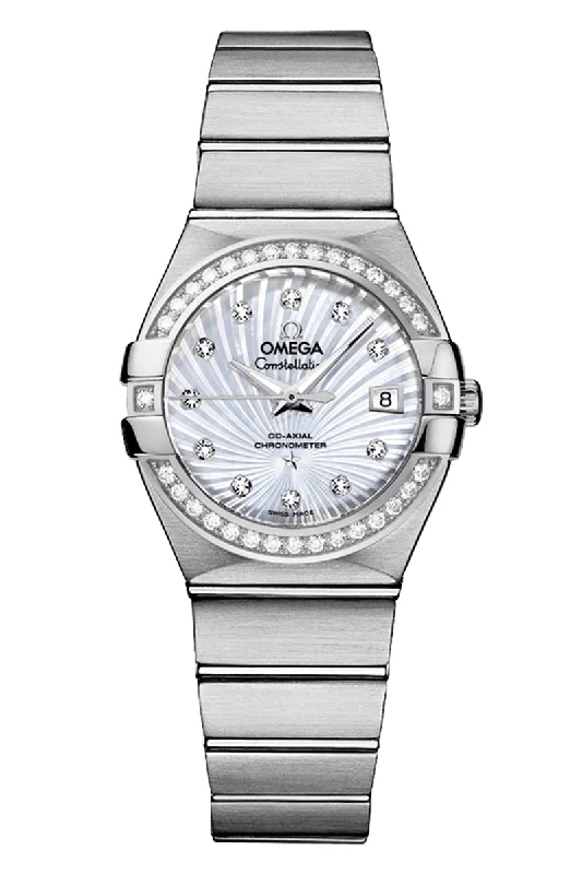 Watches with Silicone Straps for a Soft FeelOmega Constellation Diamonds 123.15.27.20.55.001