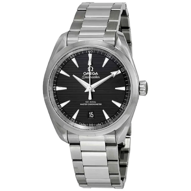 Wristwatches with Second Time Zone FeatureOmega Men's 220.10.38.20.01.001 Aqua Terra Stainless Steel Watch