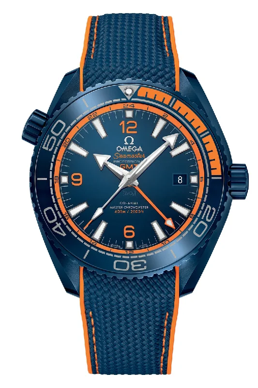 Leather Cuff Watches for a Bohemian LookOmega Seamaster Planet Ocean 600M Chronometer GMT 215.92.46.22.03.001