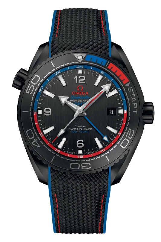 Watches with Silicone Straps for a Soft FeelOmega Seamaster Planet Ocean 600M Chronometer GMT 215.92.46.22.01.004