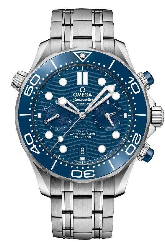 Watches with Backlight for Low-Light ConditionsOmega Seamaster Diver 300M Chronometer Chronograph 210.30.44.51.03.001