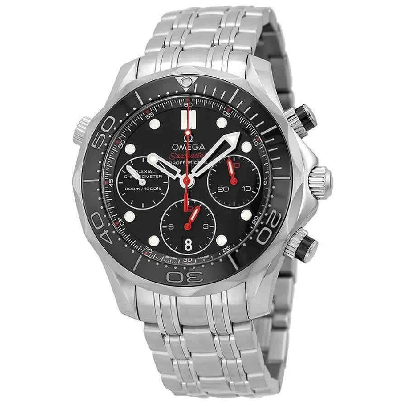 Waterproof Diving Watches with Rotating BezelOmega Men's 212.30.42.50.01.001 Seamaster Diver 300 Co-Axial Chronograph Chronograph Stainless Steel Watch