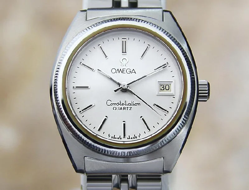 Watches with Embossed Dials for a Textured LookOmega Constellation Ladies Watch - Silver Dial