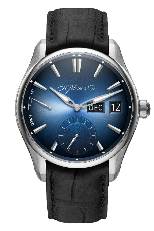 Watches with Dauphine-Style Hands for an Elegant LookH. Moser & Cie Pioneer Perpetual Calendar 3808-1201