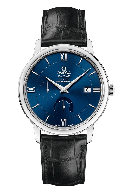 Watches with Dauphine-Style Hands for an Elegant LookOmega De Ville Prestige Chronometer Power Reserve 424.13.40.21.03.001