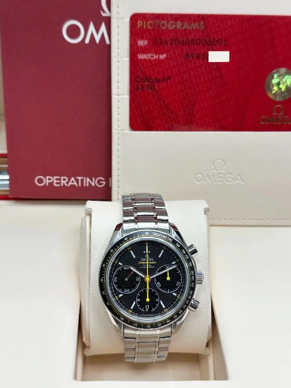 Luxury Quartz Watches with High-End MovementsOmega Speedmaster Racing 326.30.40.50.06.001 40mm Grey Dial Stainless Box Paper