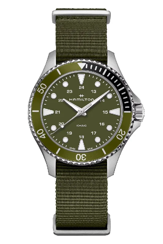 Watches with Skeletonized Hands for a Modern TwistHamilton Khaki Navy Scuba Quartz H82241961