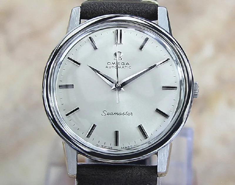 Military Style Watches with Luminescent HandsOmega Seamaster Cal 552 Rare Men's Swiss 1966 Auto Watch