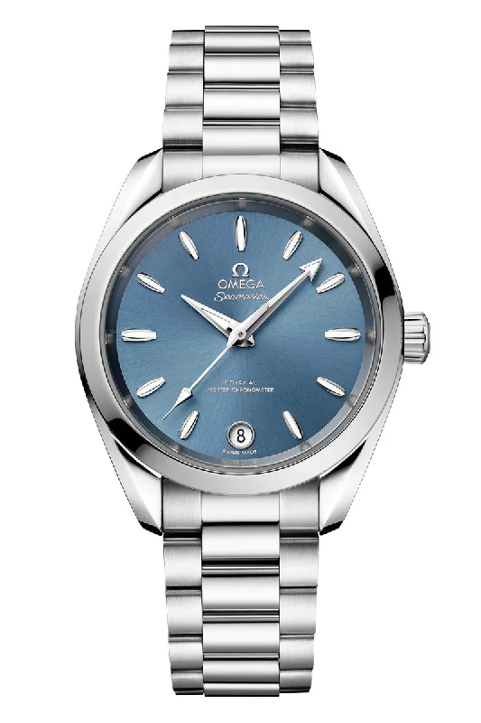 Watches with Baton-Style Hands for a Classic LookOmega Seamaster Aqua Terra 150M Master Chronometer 34mm 220.10.34.20.03.002