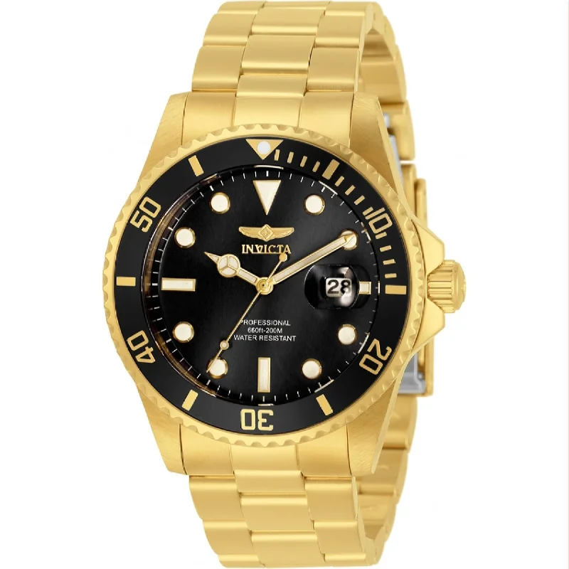 Watches with Rose Gold Plated Cases for a Feminine TouchInvicta Men's 33271 Pro Diver Gold-Tone Stainless Steel Watch