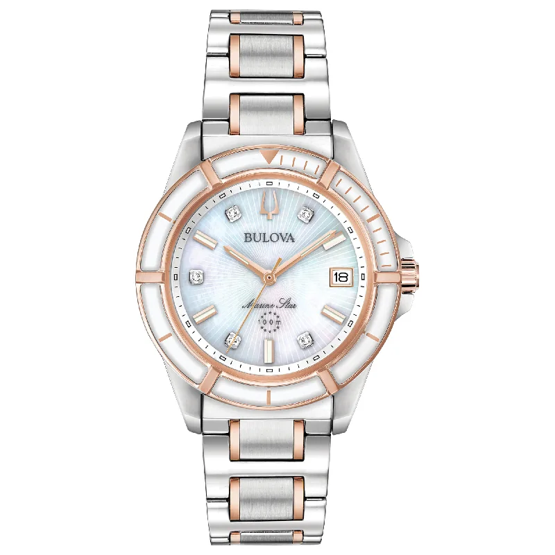 Diamond-Encrusted Luxury Watches for Special OccasionsBulova Marine Star Lady