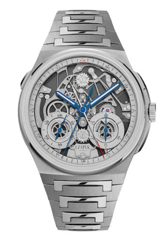 Watches with Baton-Style Hands for a Classic LookCzapek Antarctique Rattrapante Chronograph Skeleton