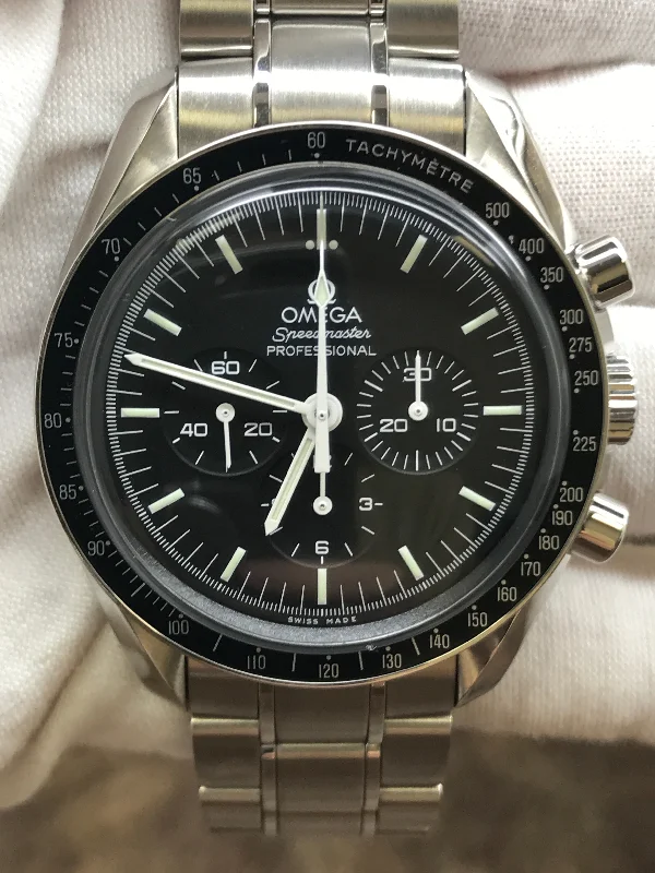 Watches with Matte Finish Cases for a Sophisticated LookOmega Speedmaster Moonwatch Professional 311.30.42.30.01.005  Black Dial Hand Wind Men's Watch