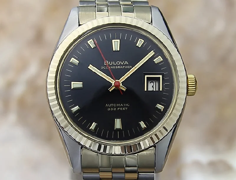 Watches with Matte Finish Cases for a Sophisticated Look1970 Mint Bulova Oceanographer 333 Men's Automatic Watch