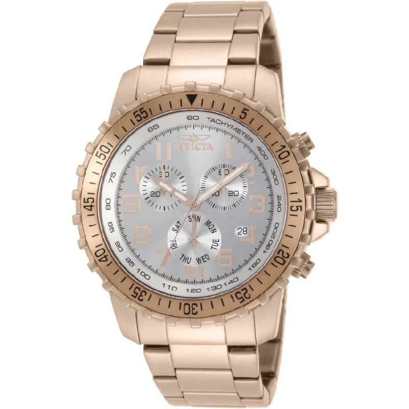 Ceramic Cased Watches with Mother-of-Pearl DialsInvicta Men's 11368 Specialty Chronograph Rose-tone Stainless Steel Watch