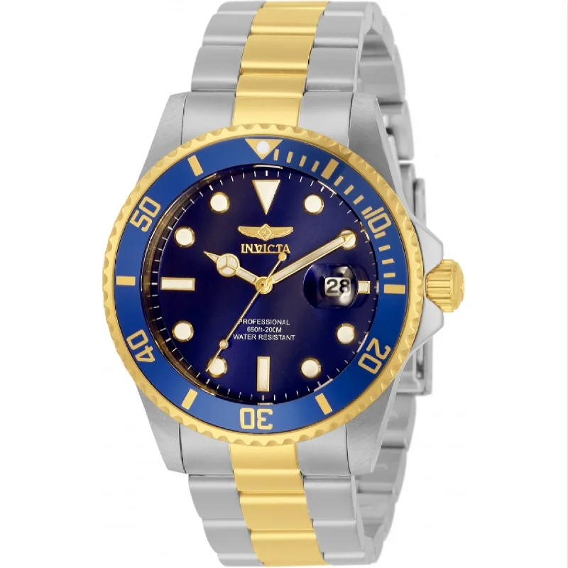 Watches with Silicone Straps for a Soft FeelInvicta Men's 33268 Pro Diver Gold-Tone and Silver Stainless Steel Watch