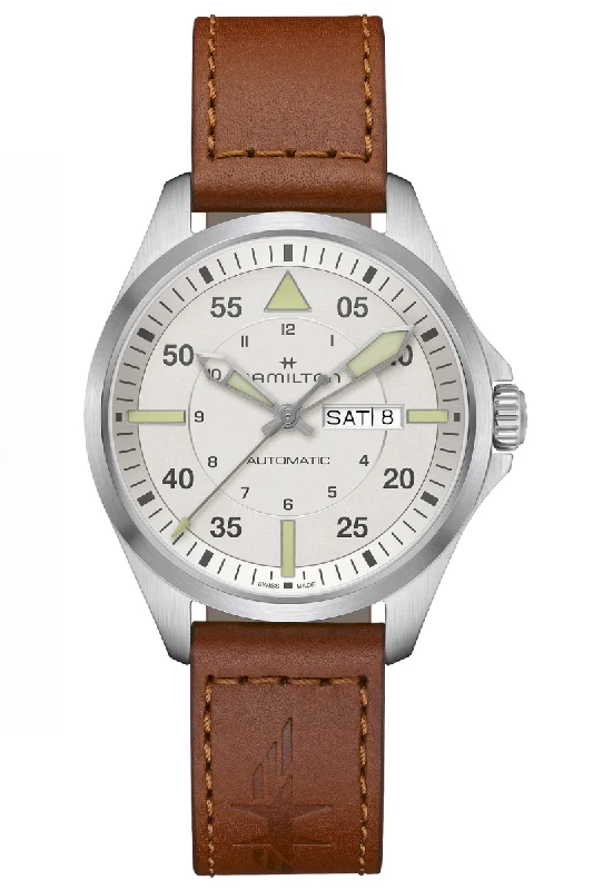 Square Dial Watches with Modern DesignHamilton Khaki Aviation Pilot Day Date Auto H64635550