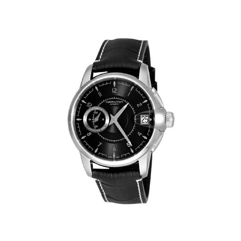 Skeleton Dial Mechanical Watches for Mechanics FansHamilton Men's H40615735 Timeless Classic Railroad Black Leather Watch