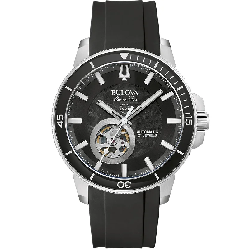 Watches with Silicone Straps for a Soft FeelBulova Marine Star 96A288 Automatic