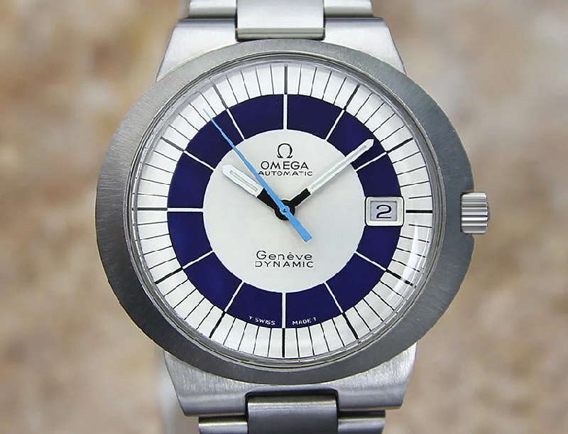 Watches with Sword-Style Hands for a Distinctive LookOmega Geneve 41mm Men's Watch