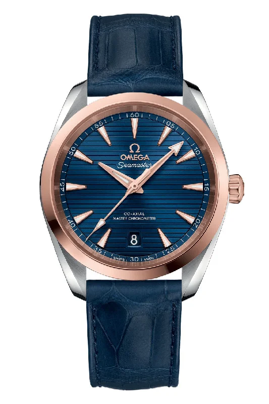 Fashionable Quartz Watches for Women with Leather StrapsOmega Seamaster Aqua Terra 150M Chronometer 220.23.38.20.03.001